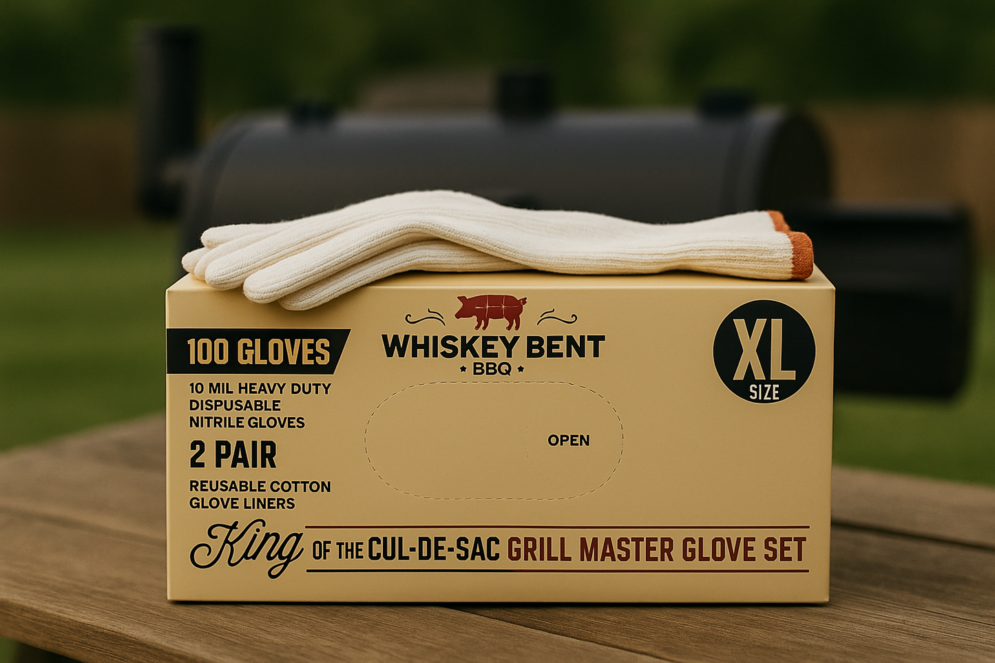 Whiskey Bent BBQ Grill Master Glove Set