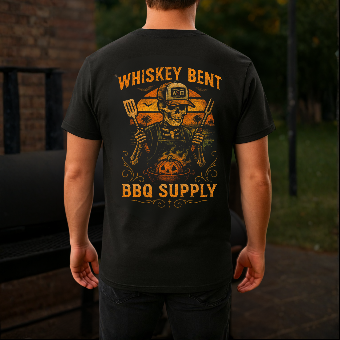Halloween Whiskey Bent BBQ Shirt