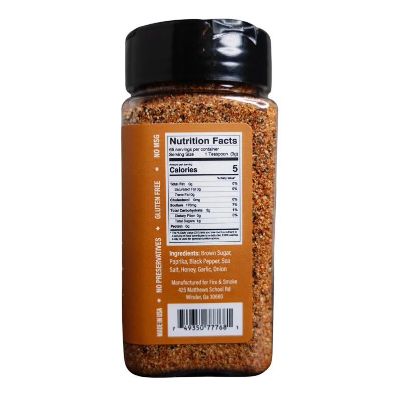 Fire & Smoke BBQ Second City Rub