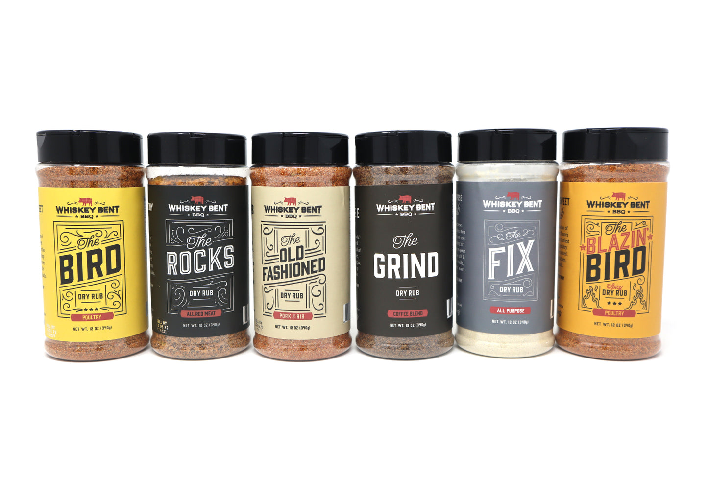 6 Pack of 12oz Whiskey Bent Rubs