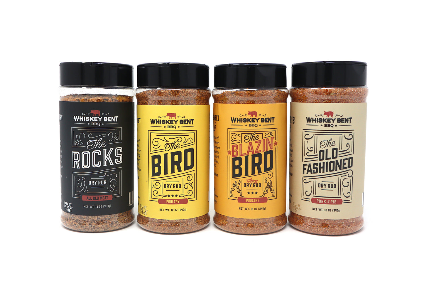 4 Pack of Whiskey Bent Rubs 12 oz
