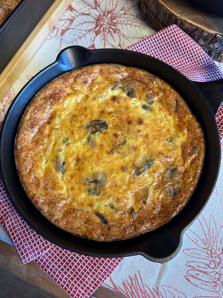 CRUSTLESS CRAB QUICHE