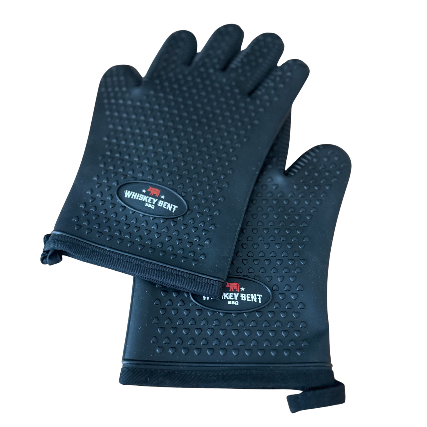 Whiskey Bent 2-Pack Heat-Resistant Silicone Grill Gloves